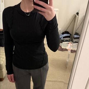 Pilcro Black Long Sleeve Top